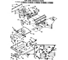 Kenmore 11073992400 top and console parts diagram