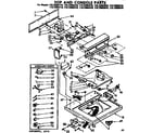 Kenmore 11073992210 top and console parts diagram