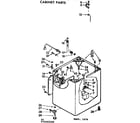 Kenmore 11072993600 cabinet parts diagram