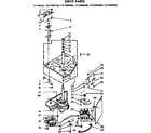Kenmore 11072993400 drive parts diagram