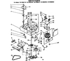 Kenmore 11072993410 drive parts diagram