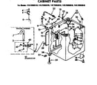 Kenmore 11072993410 cabinet parts diagram