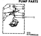 Kenmore 11072993820 pump parts diagram