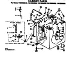 Kenmore 11072993220 cabinet parts diagram