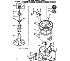 Kenmore 11073995200 tub and basket parts diagram
