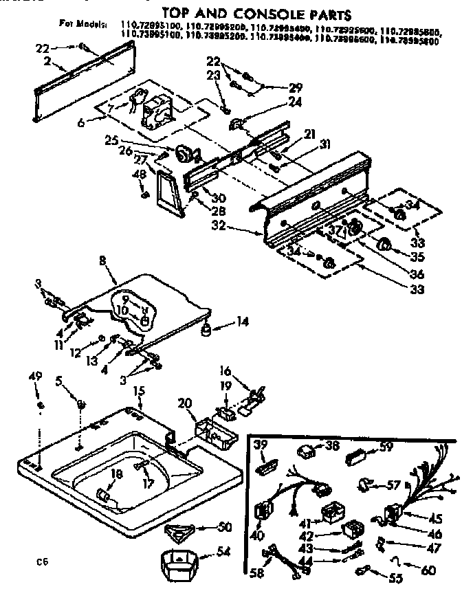 TOP AND CONSOLE PARTS