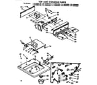 Kenmore 11073995200 top and console parts diagram