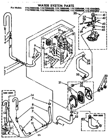 Water system parts