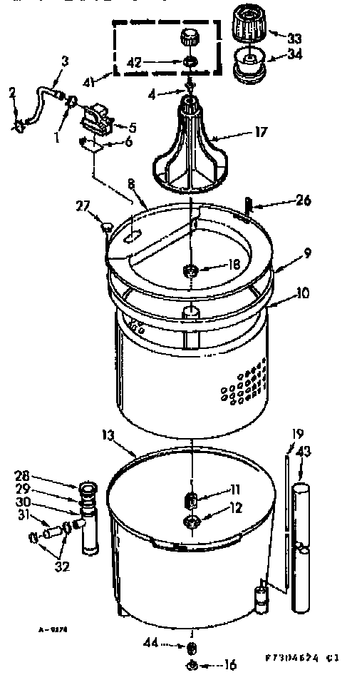 TUB & BASKET ASSEMBLY