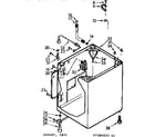 Kenmore 1107305625 cabinet parts diagram