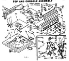 Kenmore 1107304810 top and console assembly diagram