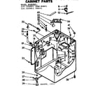Kenmore 1107304811 cabinet parts diagram