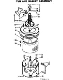 Tub and basket asm