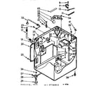 Kenmore 1107305812 cabinet parts diagram