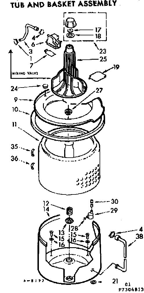 Tub and basket assembly