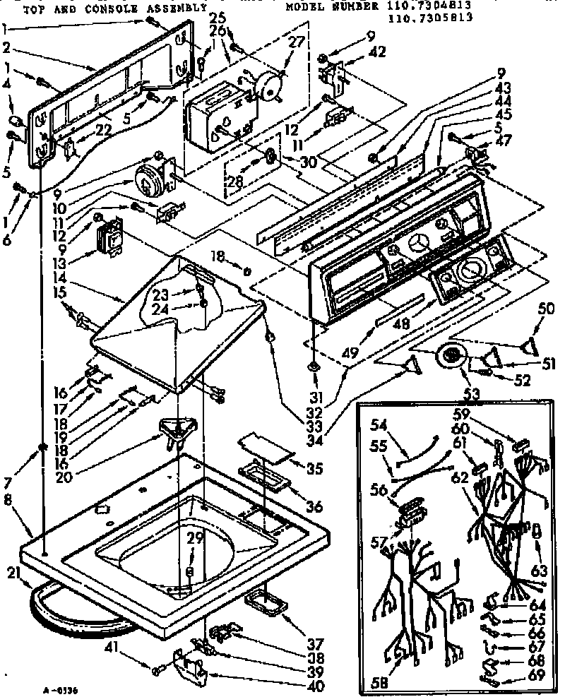 Top and console assembly