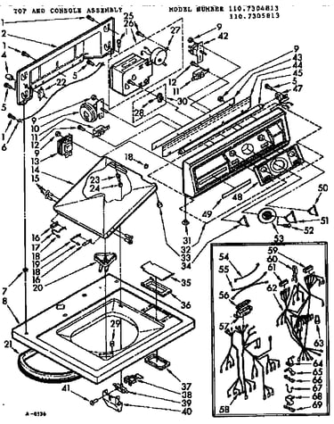 Top and console assembly
