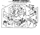 Kenmore 1107307621 burner assembly diagram