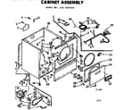 Kenmore 1107307622 cabinet assembly diagram