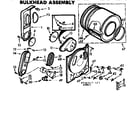 Kenmore 1107307622 bulkhead assembly diagram