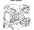 Kenmore 1107307811 cabinet assembly diagram