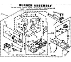 Kenmore 1107307811 burner assembly diagram