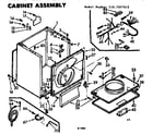 Kenmore 1107307812 cabinet asm diagram