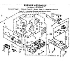 Kenmore 1107307813 burner assembly diagram