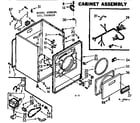 Kenmore 1107308620 cabinet assembly diagram