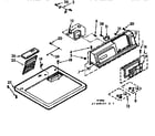 Kenmore 1107308620 top and console assembly diagram