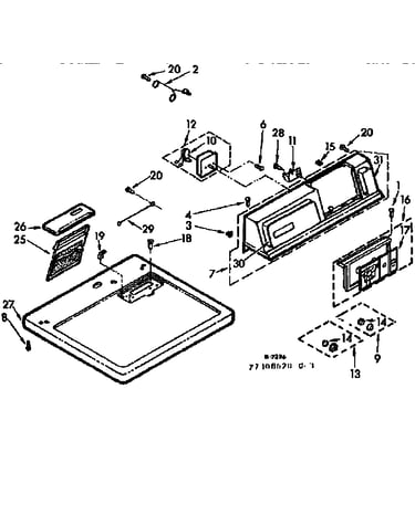 Top and console assembly