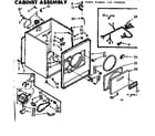 Kenmore 1107308622 cabinet assembly diagram