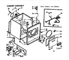 Kenmore 1107308623 cabinet assembly diagram