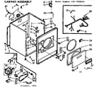 Kenmore 1107308624 cabinet assembly diagram