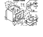 Kenmore 1107308811 cabinet parts diagram