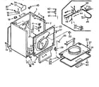 Kenmore 1107308812 cabinet assembly diagram