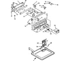 Kenmore 1107308812 top and console assembly diagram