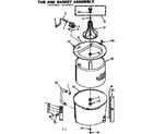 Kenmore 1107315614 tub and basket assembly diagram