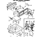 Kenmore 1107315614 top and consoel assembly diagram