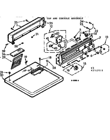 Top and console assembly