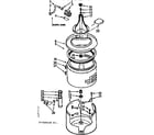 Kenmore 1107324510 tub & basket assembly diagram