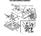 Kenmore 1107324510 top & console assembly diagram