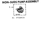 Kenmore 1107324510 non suds pump asm. diagram