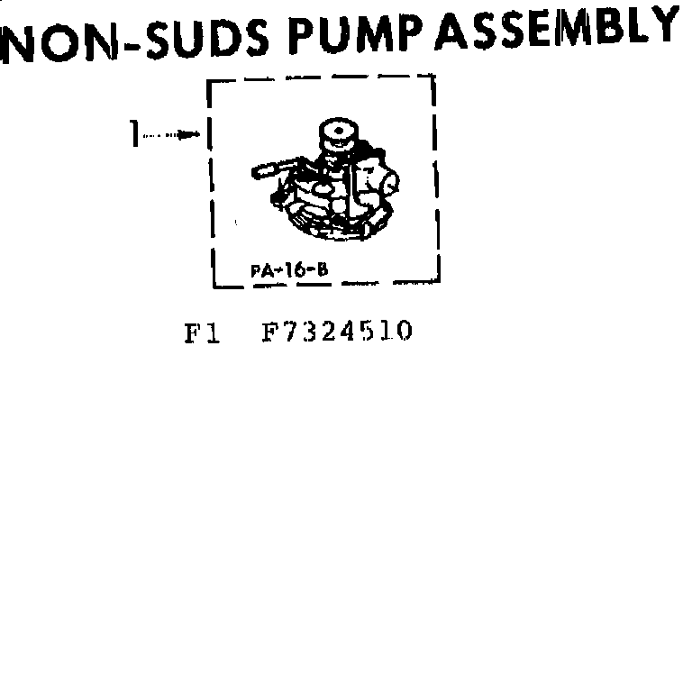 Non suds pump asm.