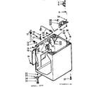 Kenmore 1107324711 cabinet parts diagram