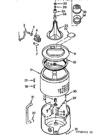 Tub and basket assembly