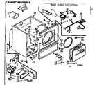 Kenmore 1107357642 cabinet assembly diagram