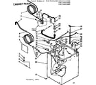 Kenmore 11074411400 cabinet parts diagram