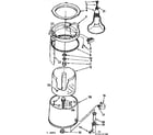 Kenmore 11074411100 tub and basket assembly diagram