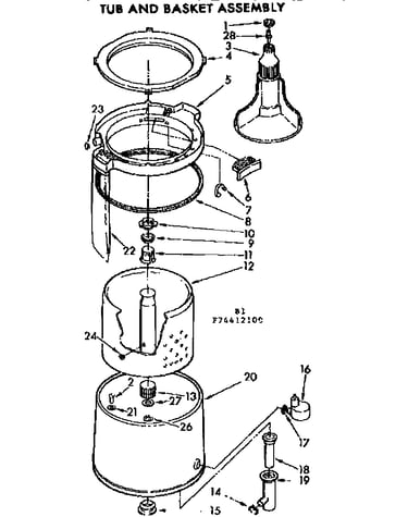 Tub and basket assembly